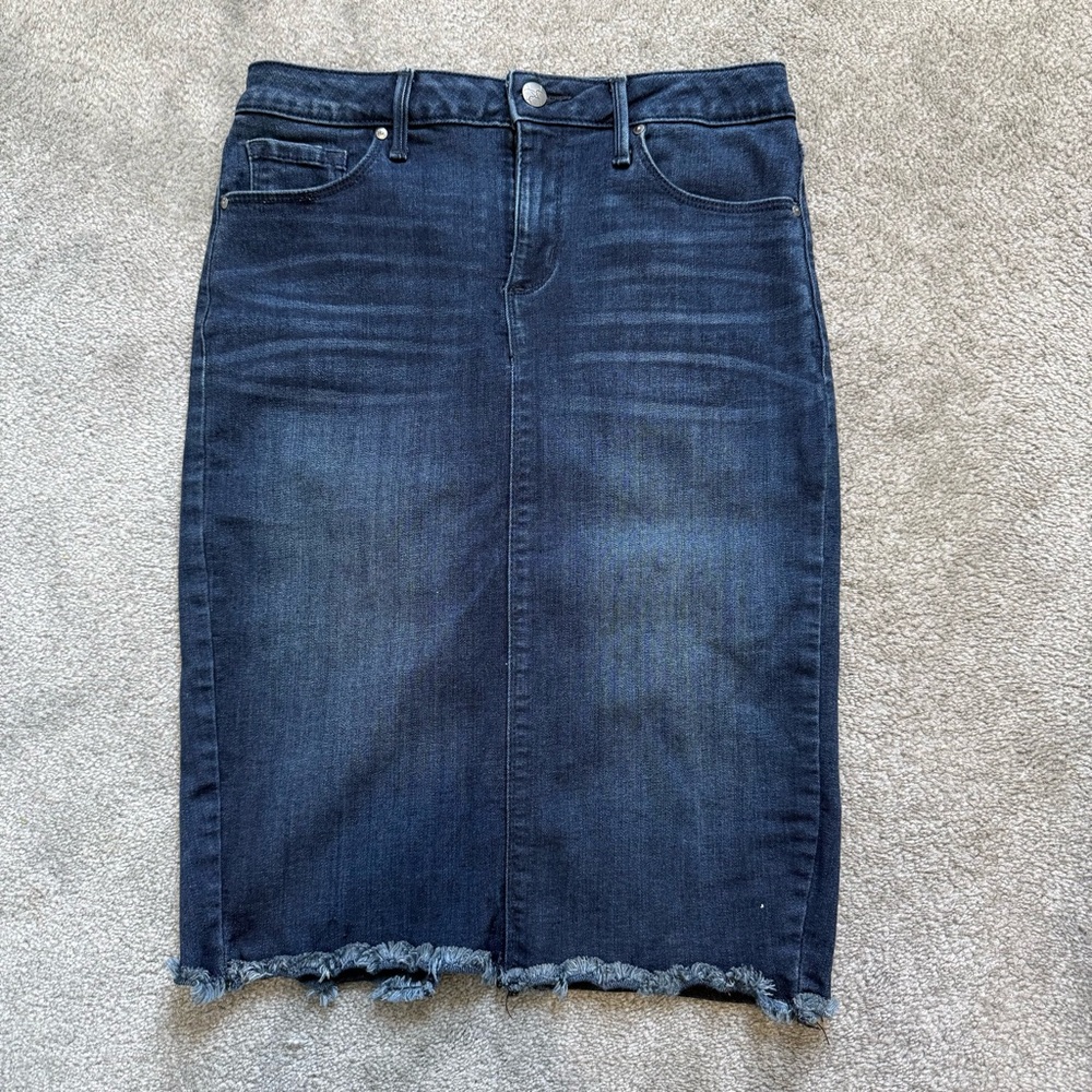 Jessica Simpson Dark Blue Denim Pencil Skirt